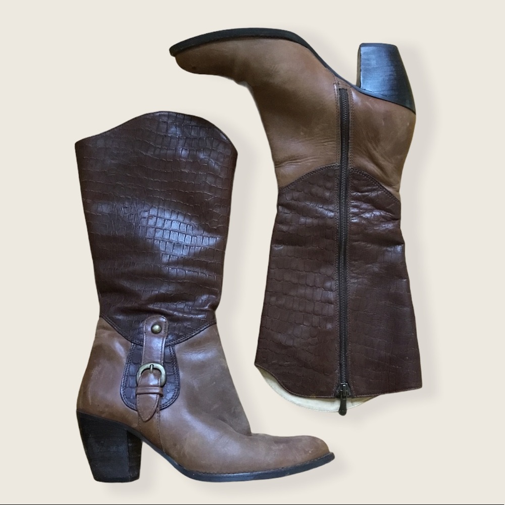 Vintage Pollini Brown Leather Boots